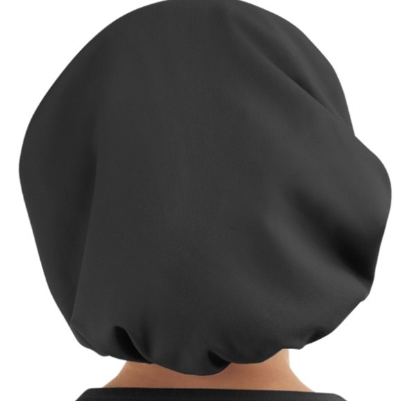 Black Professional Working Wear Cap/Hat with Simple Cool Comfortable Spandex - Picture 2 of 2